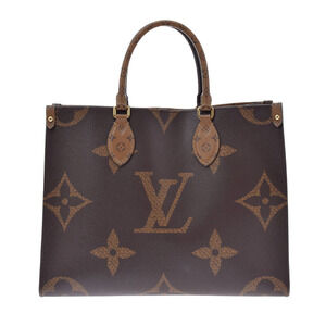 Louis Vuitton Monogram Reverse On the Go Brown Canvas Tote Bag